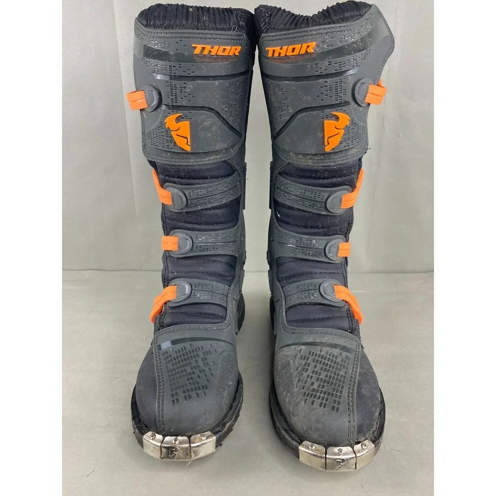 Thor Mens Blitz XP Motocross Boots Black Orange Dirt Bike Off Road Racing Gear